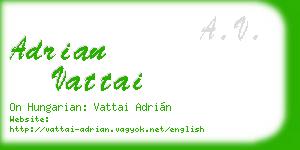 adrian vattai business card